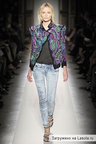 джинсы в стиле грандж