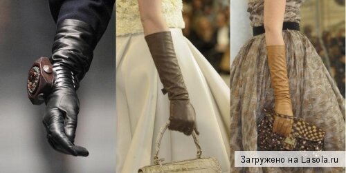 длинные перчатки - с чем носить