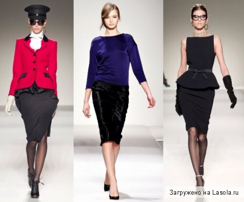 модная юбка-карандаш 2012