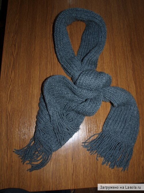 Как завязывать шарф на шее - тугой одинарный узел