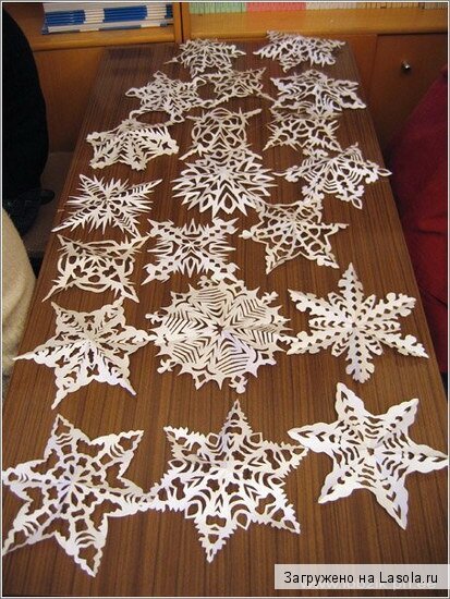 снежинки своими руками